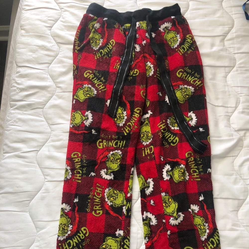 Grinch Fuzzy Pajama Pants